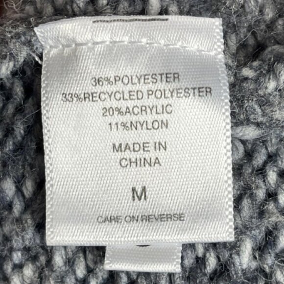 NEW YORK & COMPANY | Women's Gray Button Front Chunky Cardigan | Size M - Picture 9 of 12